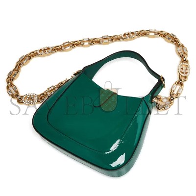 GUCCI JACKIE 1961 MINI BAG PATENT LEATHER 605524 (19*13*3cm)